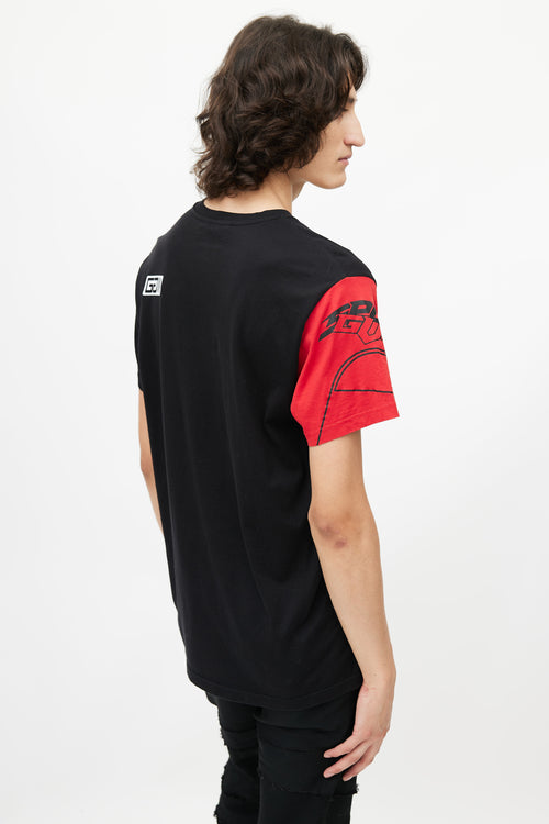 Givenchy Black & Multicolour Logo T-Shirt