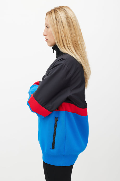 Givenchy Black & Multicolour Panel Logo Jacket