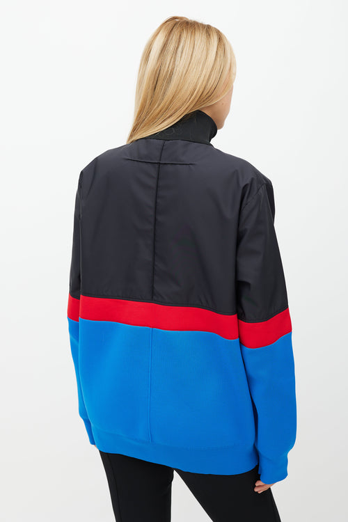 Givenchy Black & Multicolour Panel Logo Jacket