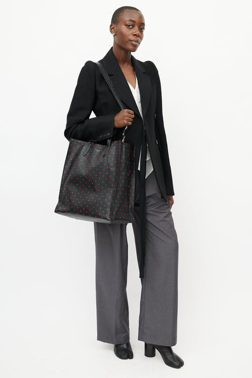Givenchy Black & Red Cross Leather Tote