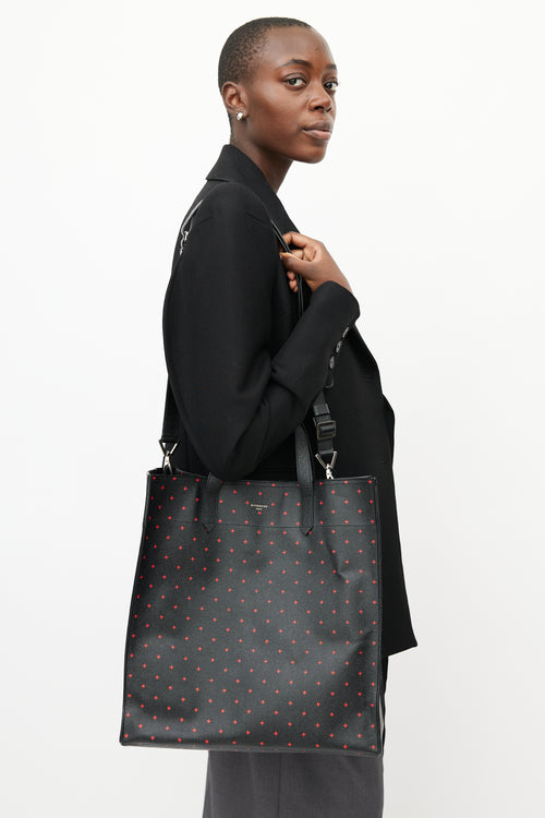 Givenchy Black & Red Cross Leather Tote
