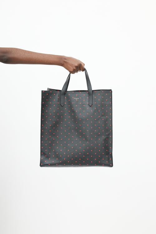 Givenchy Black & Red Cross Leather Tote
