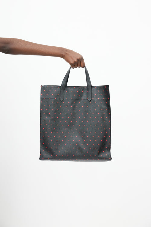 Givenchy Black & Red Cross Leather Tote