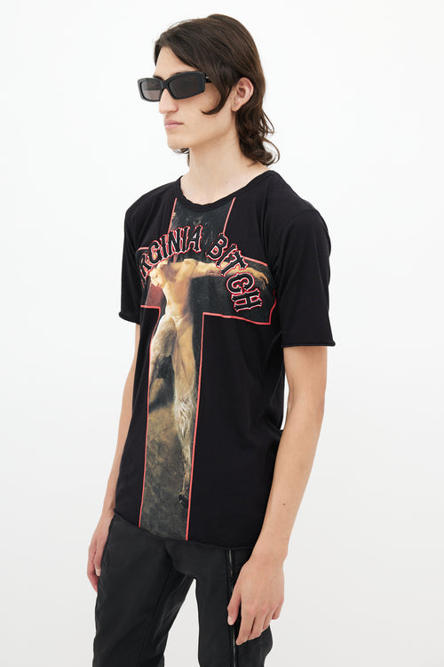 Givenchy Black & Multicolour Virginia Bitch T-Shirt