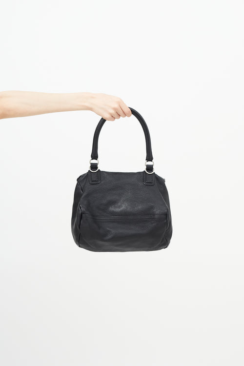 Givenchy Black & Silver Small Pandora Shoulder Bag