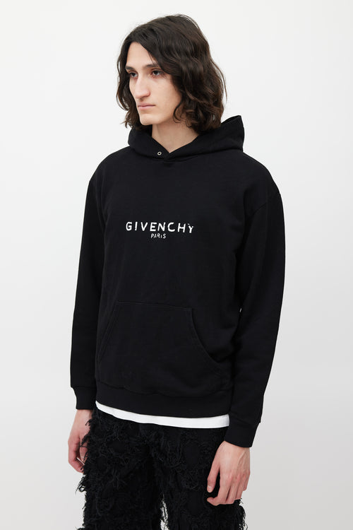 Givenchy Black & White Logo Hoodie
