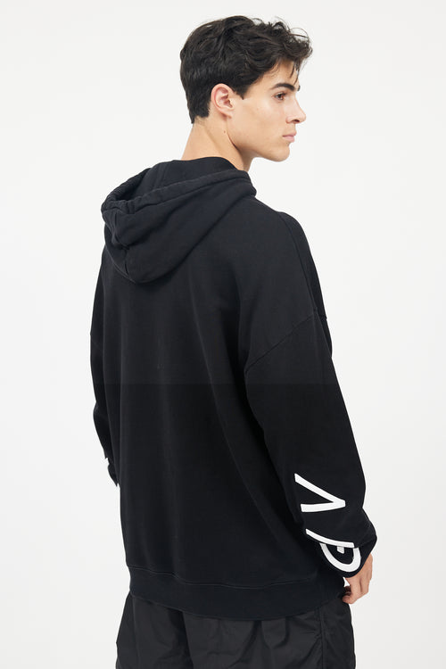 Givenchy Black & White Refracted Logo Hoodie