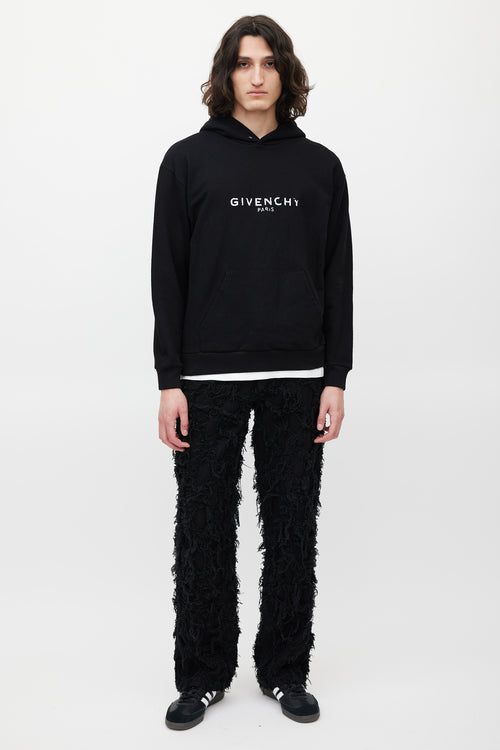 Givenchy Black & White Logo Hoodie