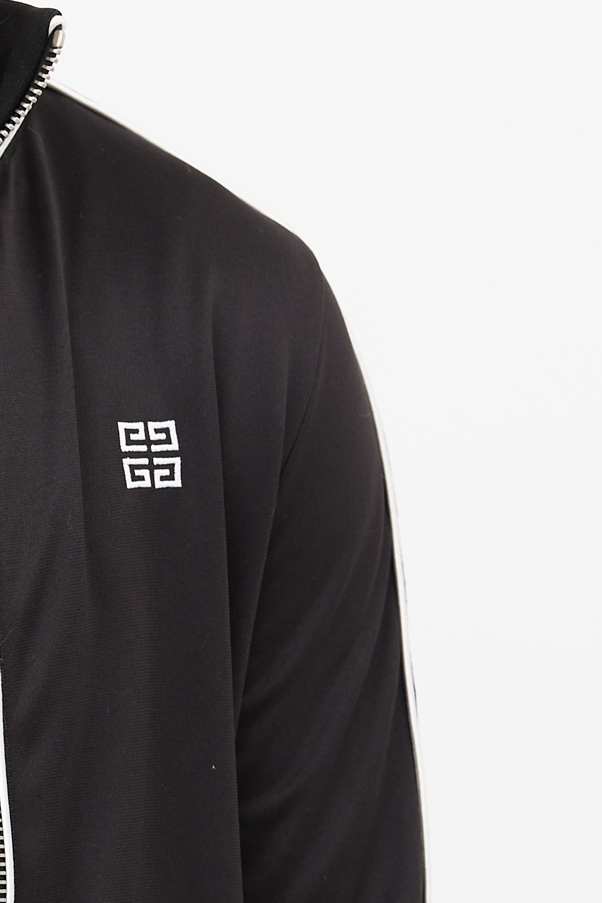 Givenchy Black & White Square Logo Track Jacket