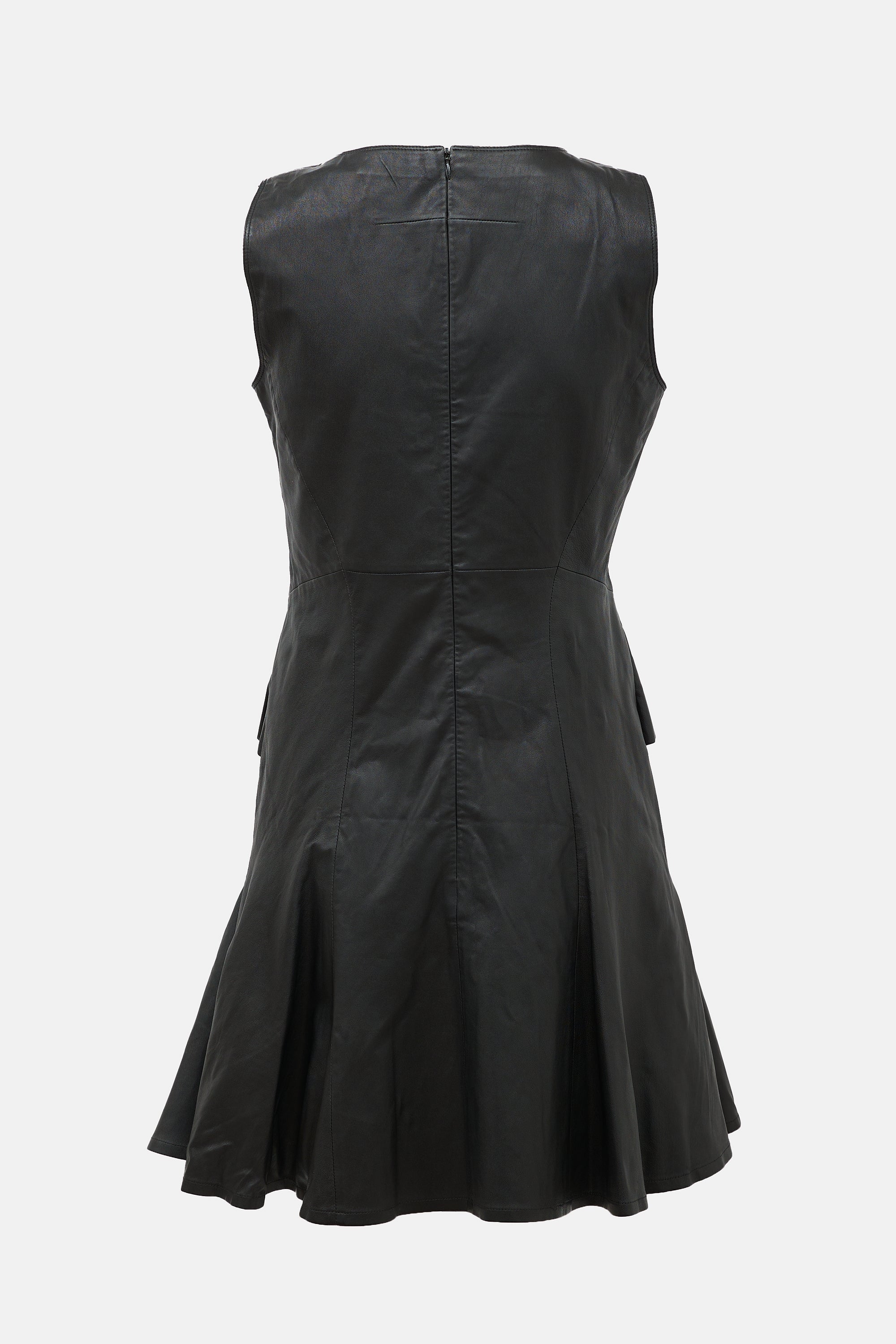 Givenchy FW 2012 Leather Fluted Dress