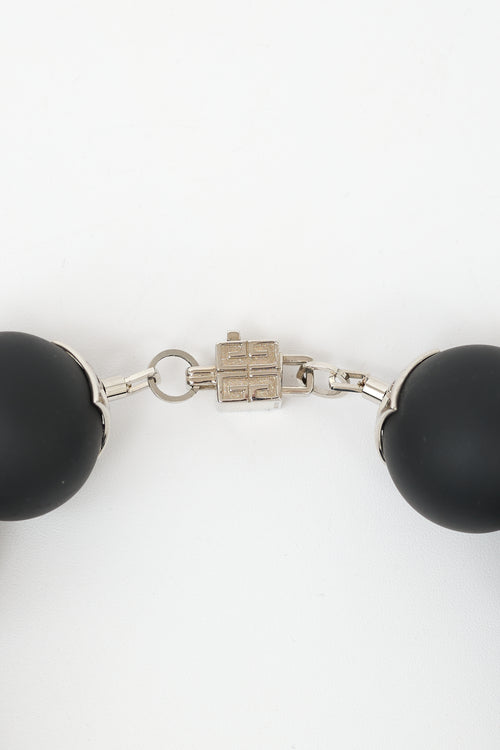 Givenchy Fall 2022 Large Bead 4G Necklace