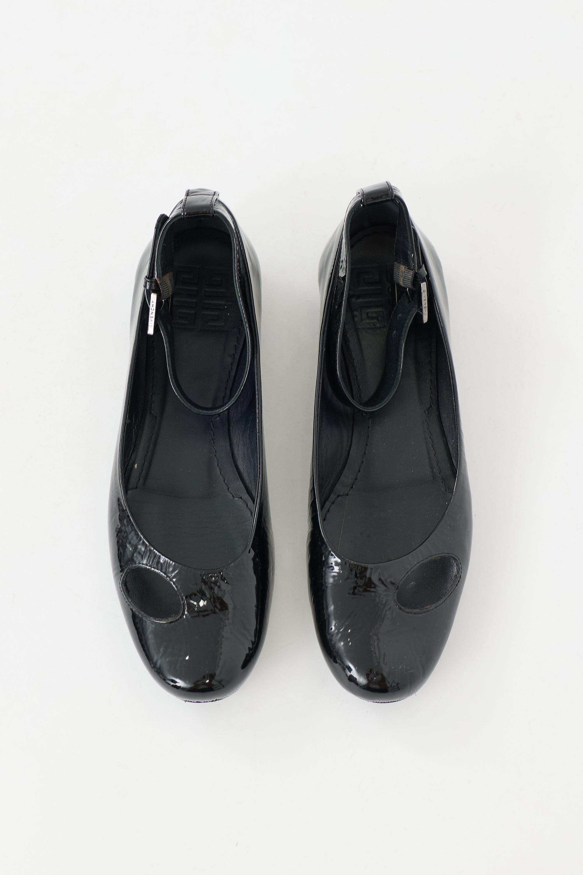 Givenchy Patent Cutout Flat