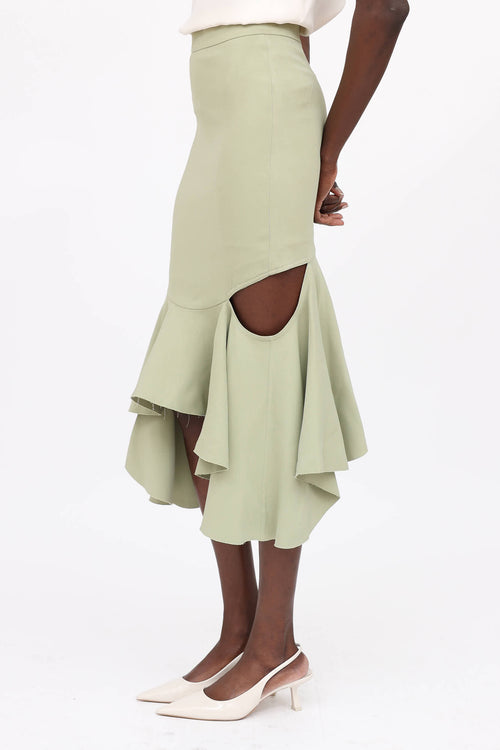 Givenchy 2016 Resort Cutout Skirt