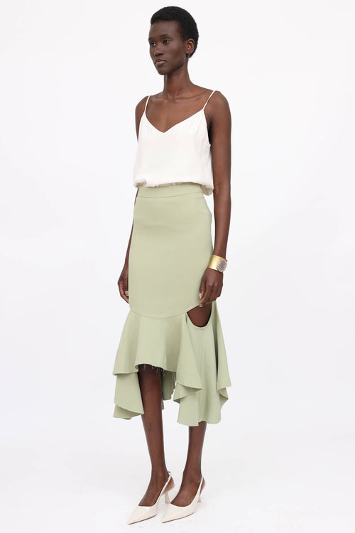 Givenchy 2016 Resort Cutout Skirt