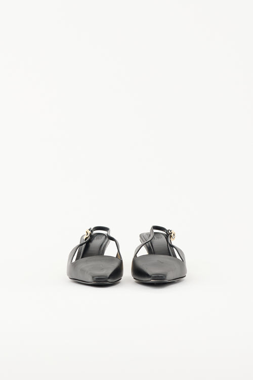 Givenchy Leather G Cube Slingback Pump