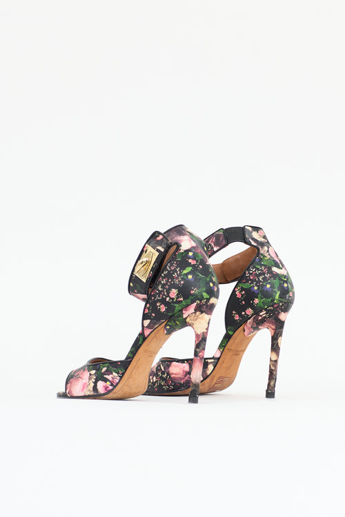Givenchy Leather Floral Sandal