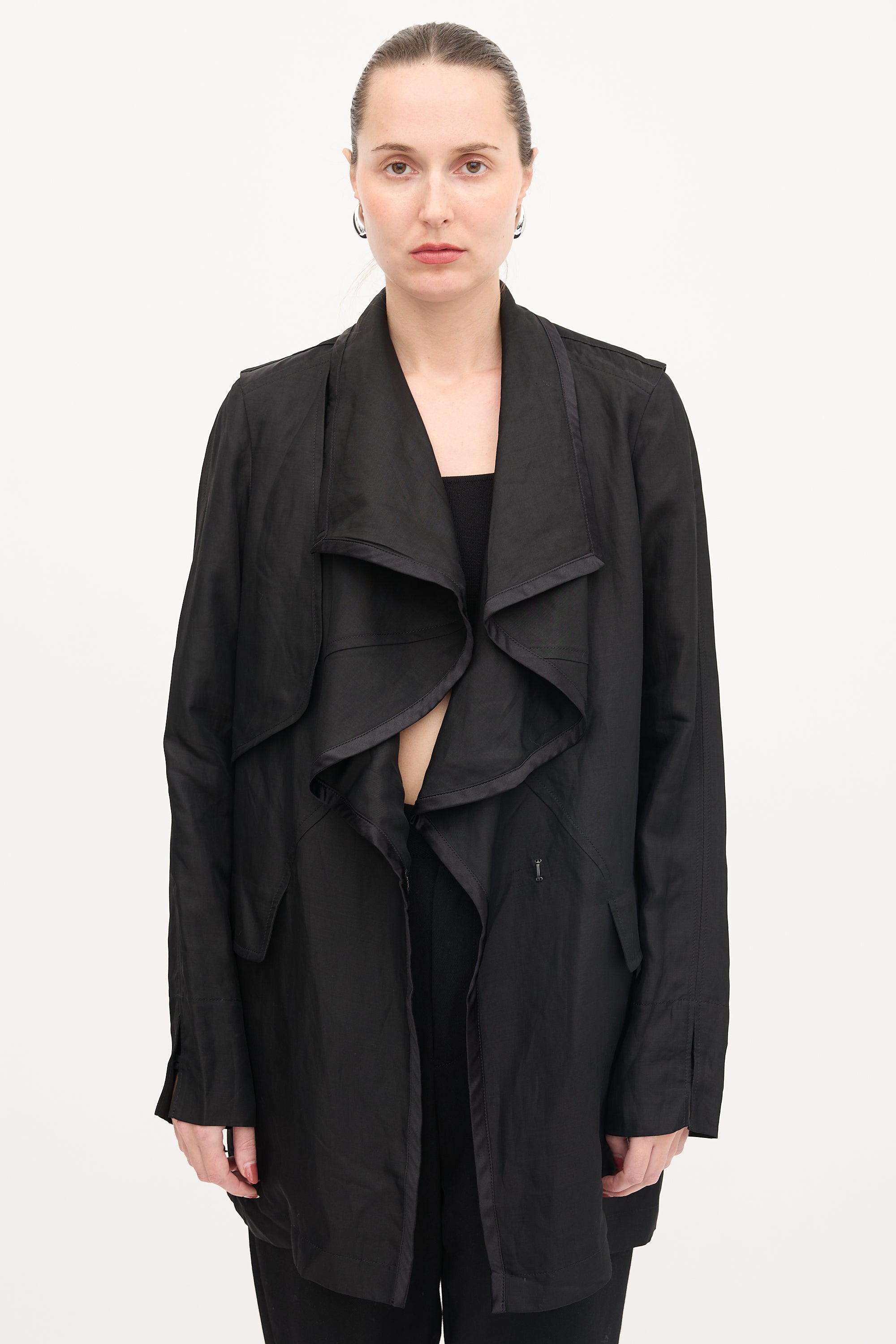 Givenchy Linen Drape Coat