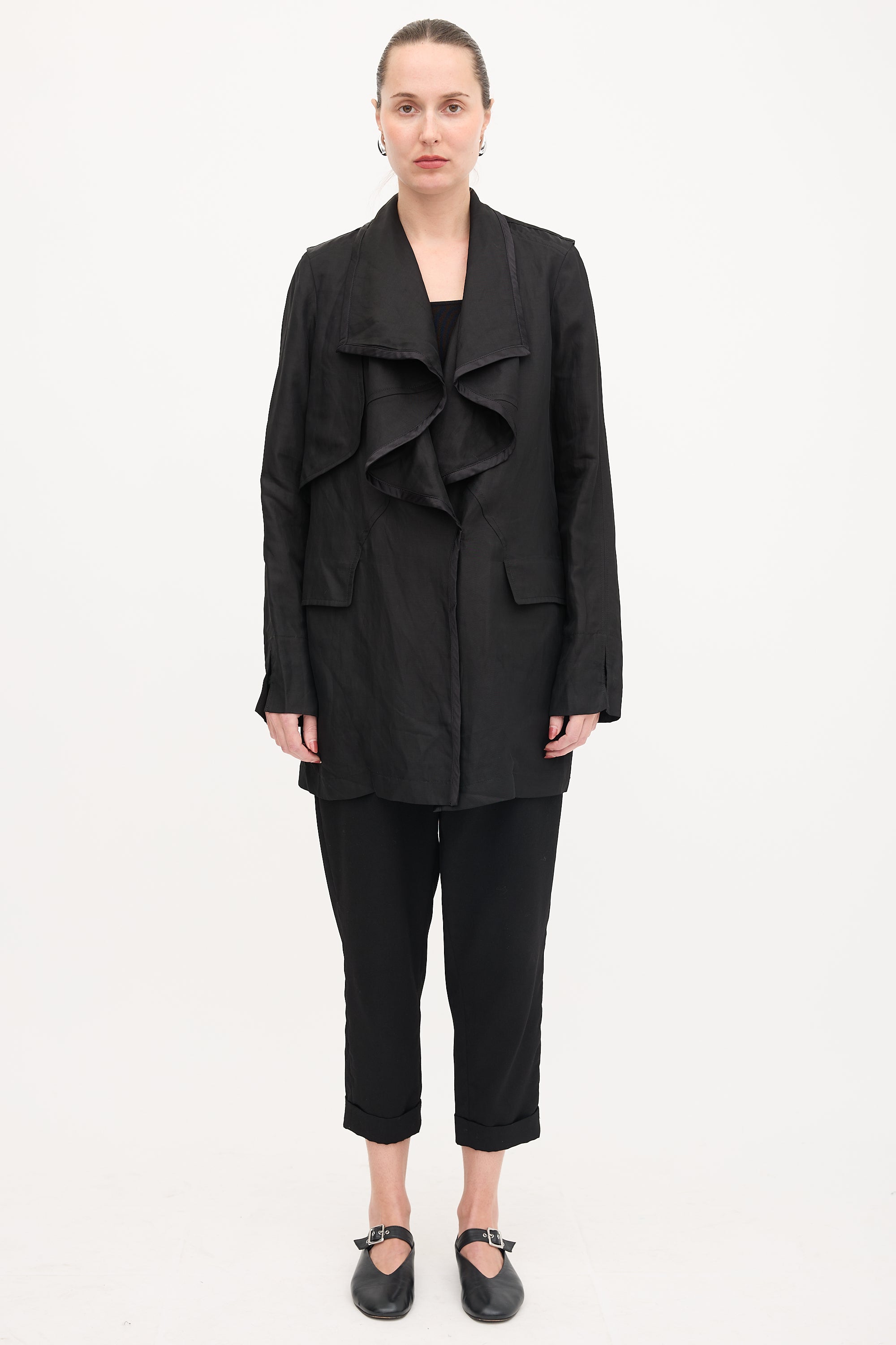 Givenchy Linen Drape Coat