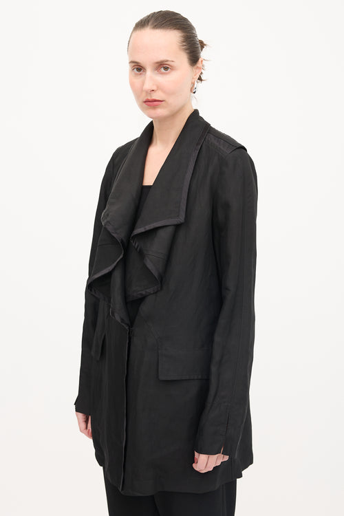 Givenchy Linen Drape Coat