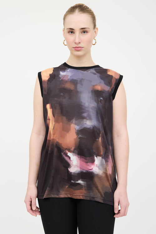 Givenchy Printed Sleeveless Top