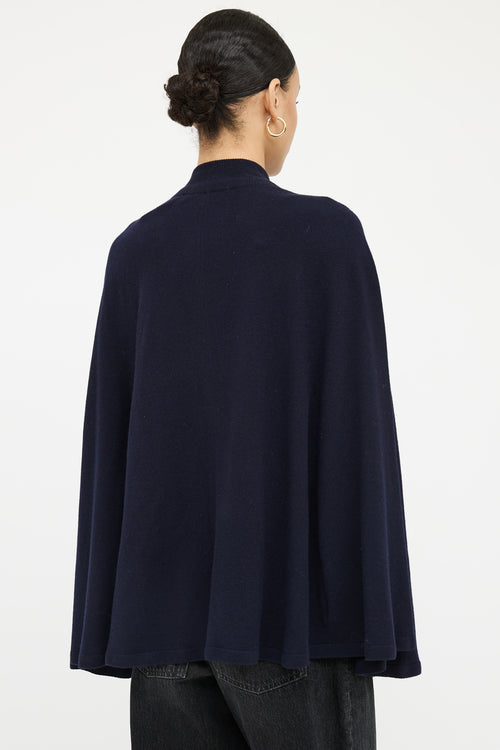 Givenchy Wool & Cashmere Zip Cape Top