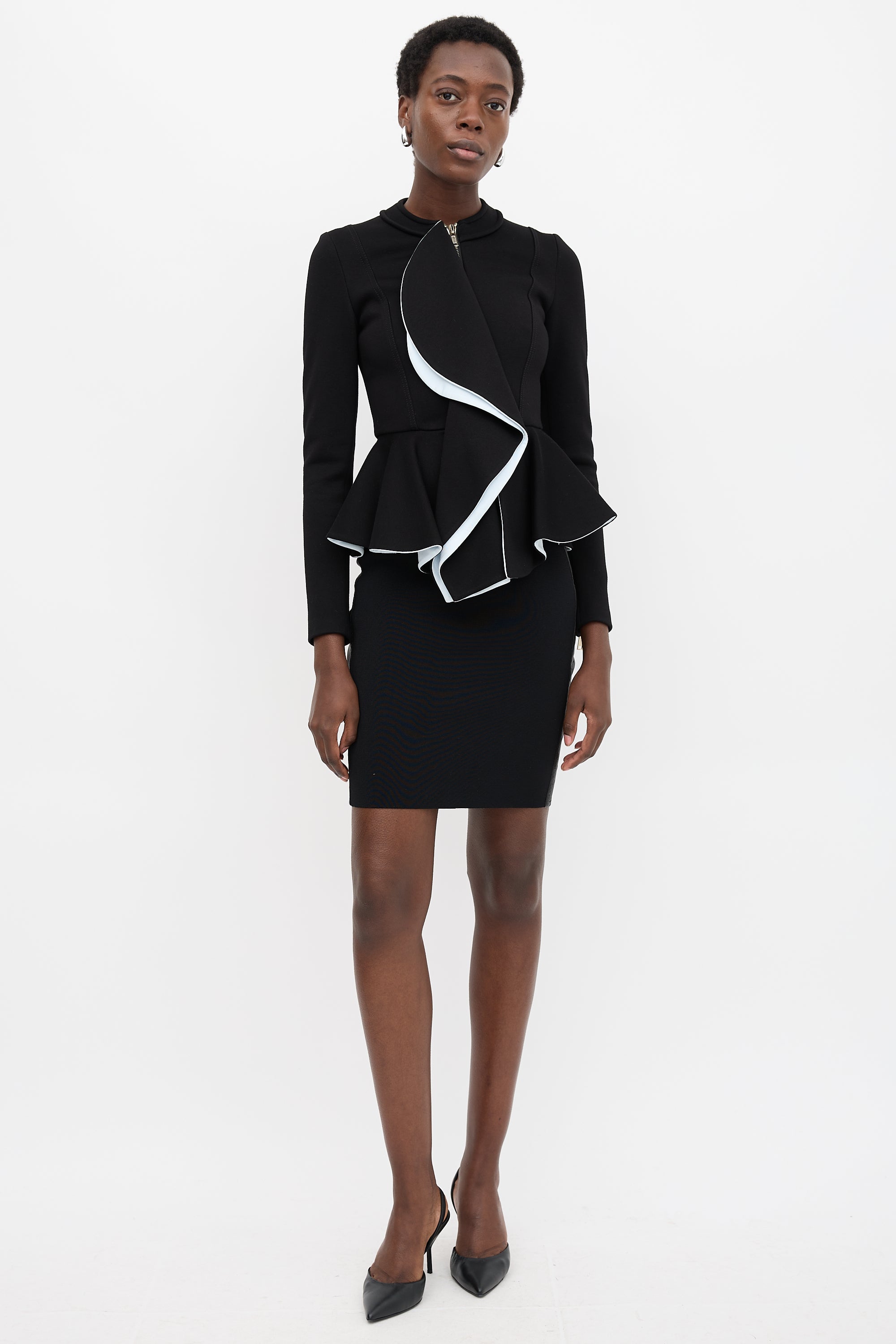 Givenchy Ruffle Peplum Jacket
