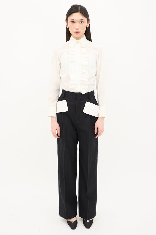 Givenchy Wool Band Trouser