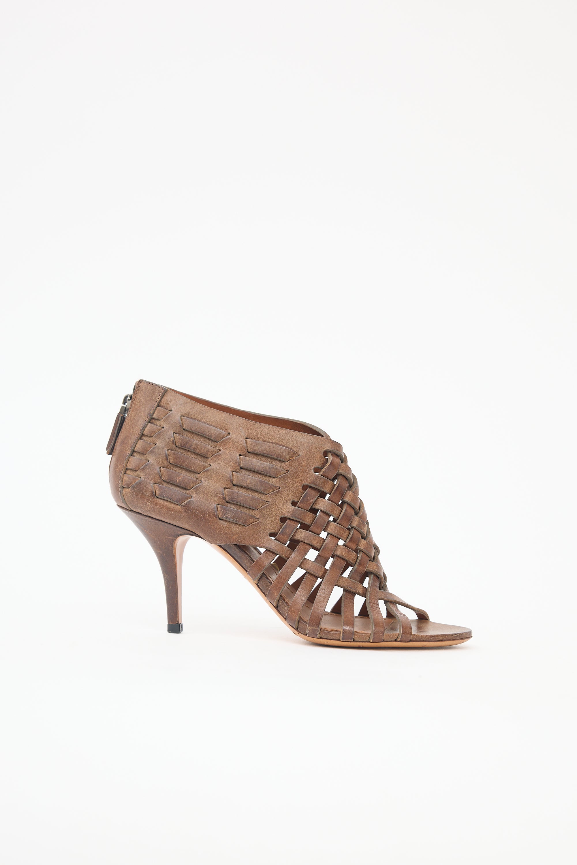 Givenchy Woven Leather Caged Sandal