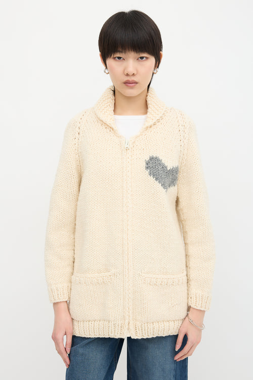 Gogo Wool Intarsia Cardigan