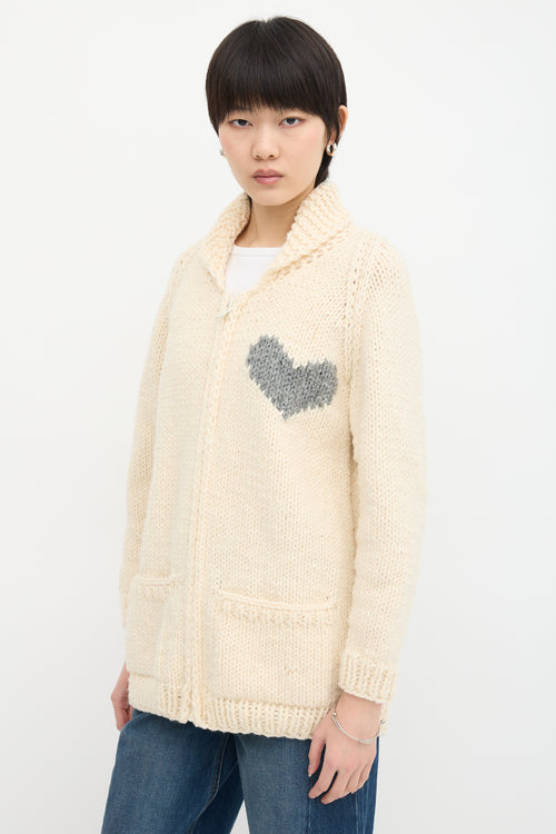 Gogo Wool Intarsia Cardigan