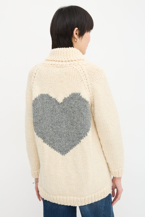 Gogo Wool Intarsia Cardigan