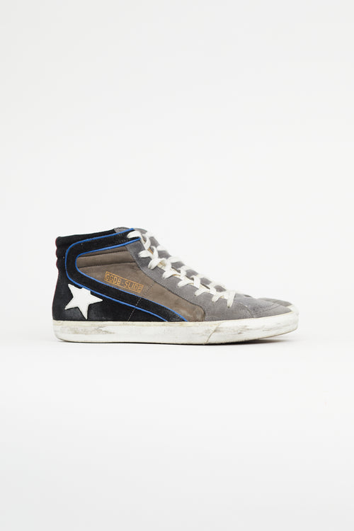 Golden Goose Grey & Multicolour Slide Sneaker