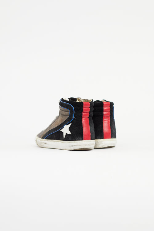 Golden Goose Grey & Multicolour Slide Sneaker