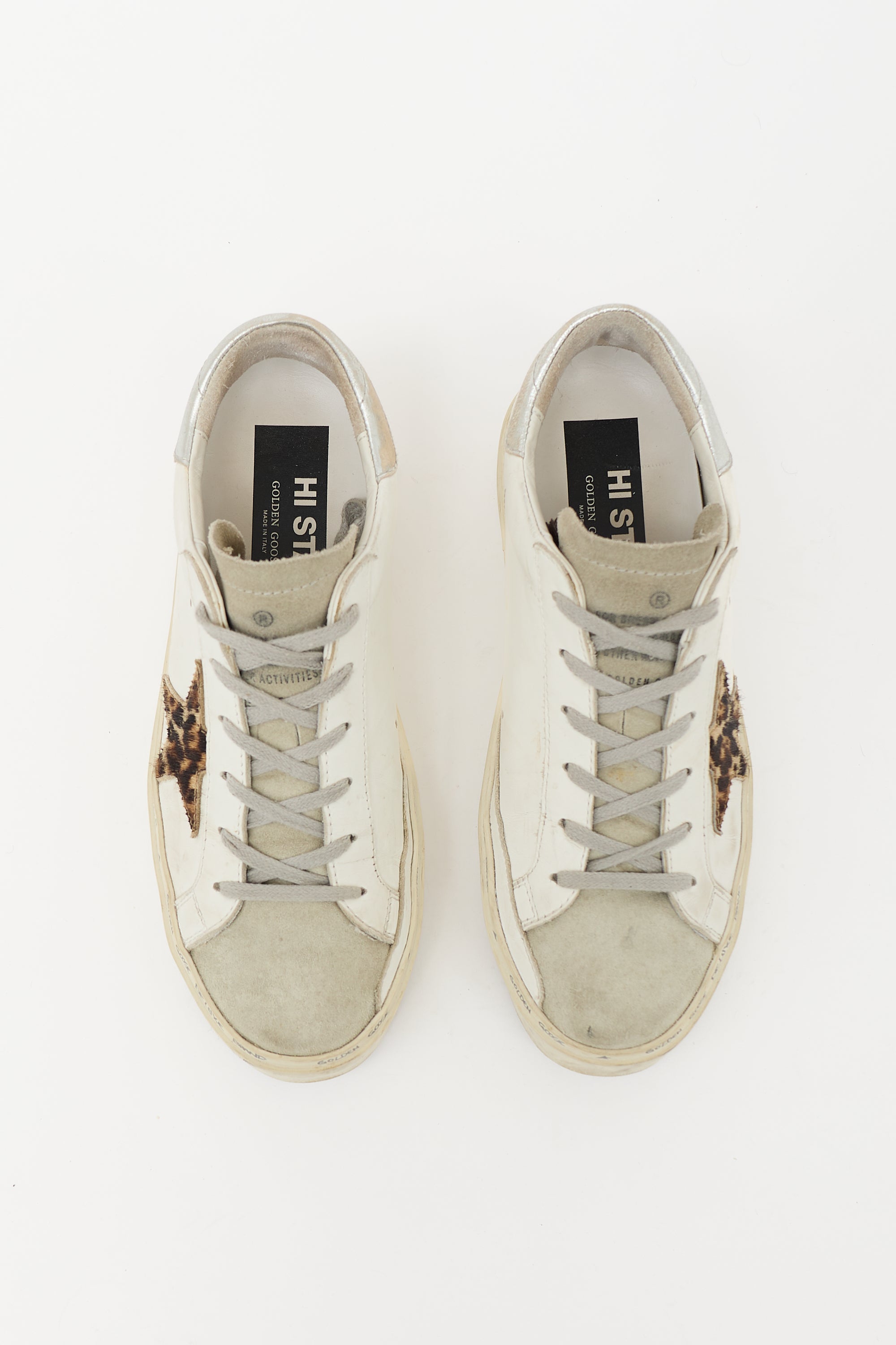 Golden Goose Leather Hi Star Sneaker
