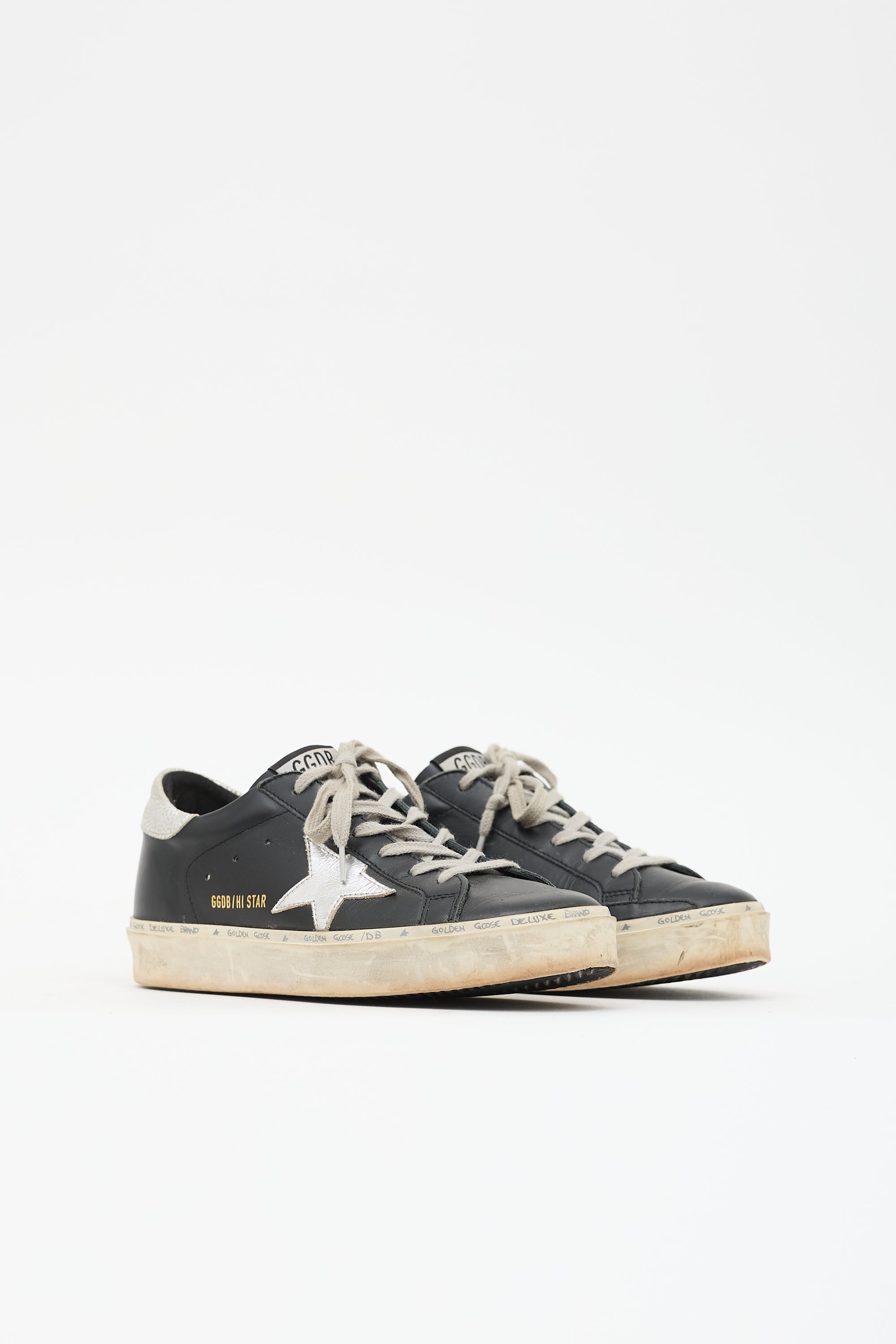 Golden Goose Leather Hi Stay Sneaker
