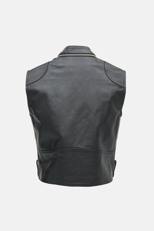 Golden Goose Leather Susie Moto Vest