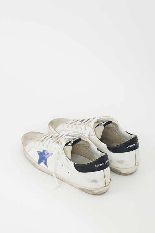 Golden Goose White & Multicolour Leather Superstar Sneaker