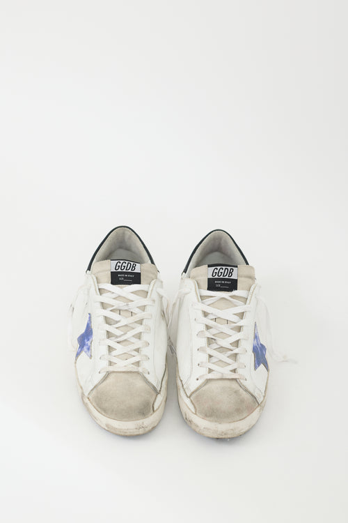 Golden Goose White & Multicolour Leather Superstar Sneaker