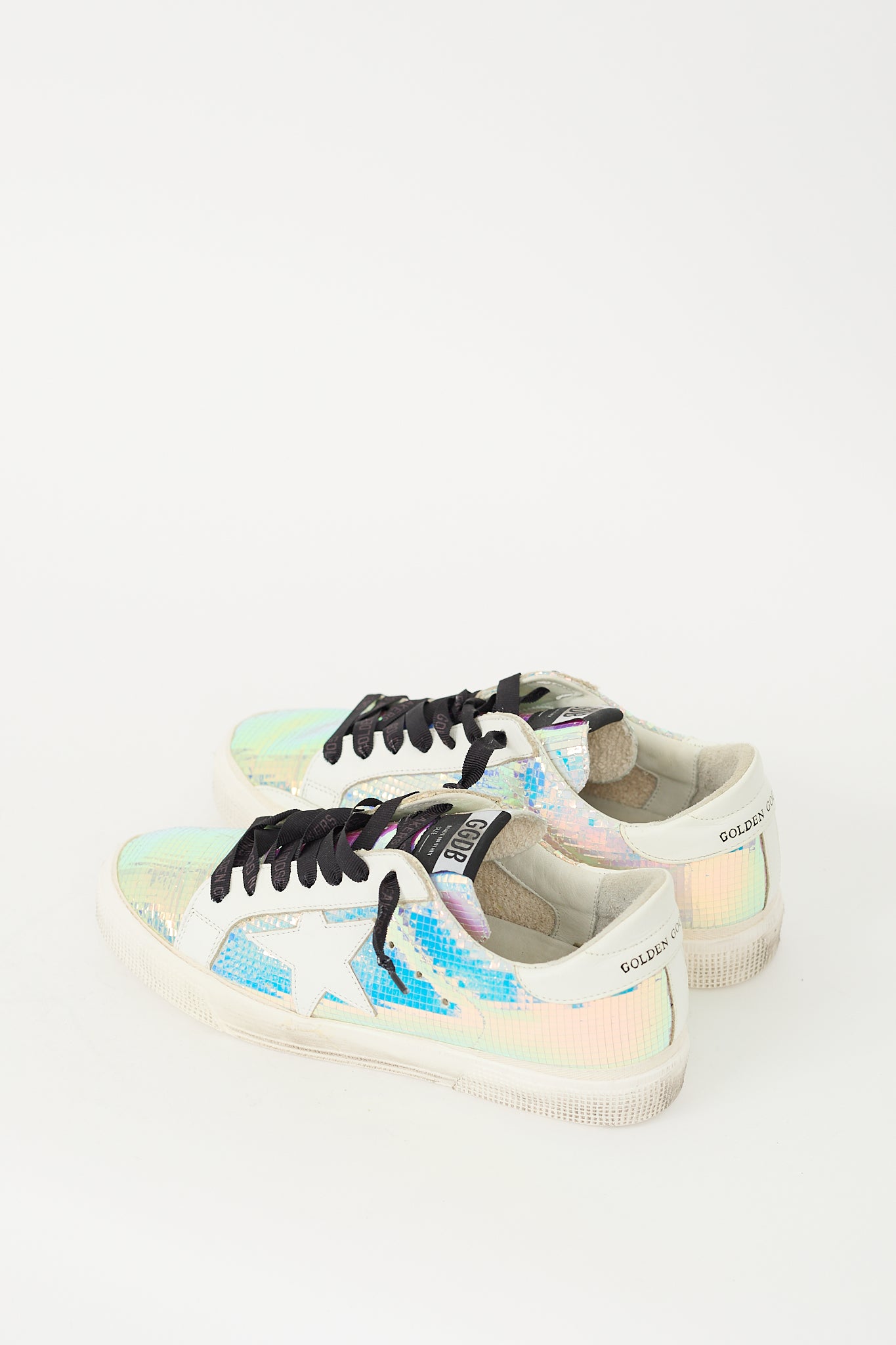 Golden Goose White & Multicolour May Mirror Sneaker
