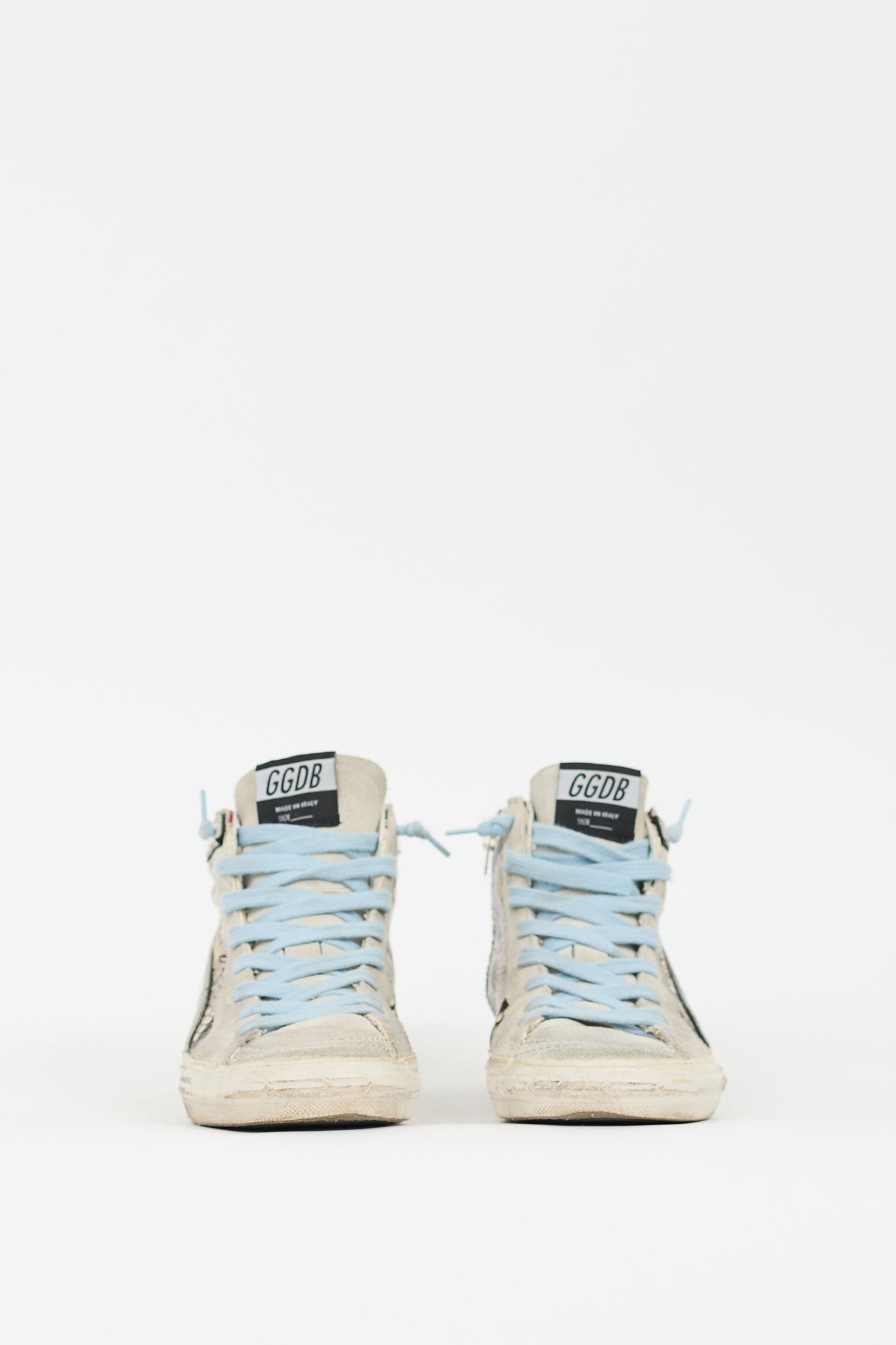 Golden Goose Beige & Multi Suede & Embossed Leather Sneaker