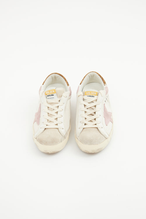 Golden Goose Pink & Grey Superstar Sneaker