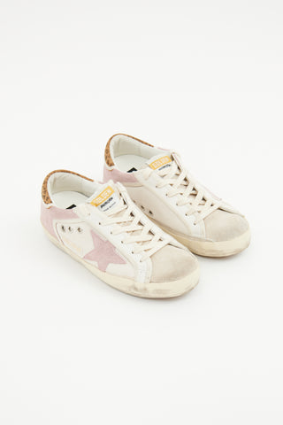 Golden Goose Pink & Grey Superstar Sneaker