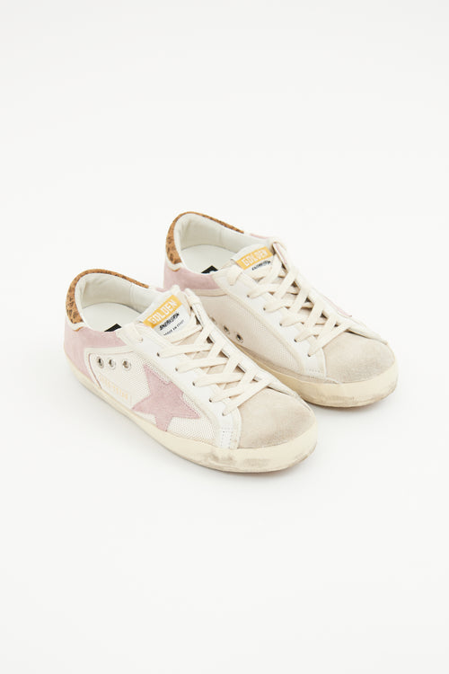 Golden Goose Pink & Grey Superstar Sneaker