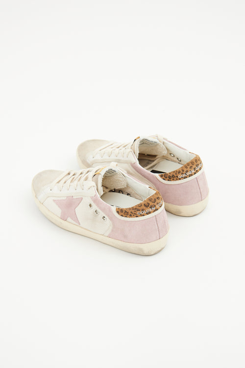 Golden Goose Pink & Grey Superstar Sneaker