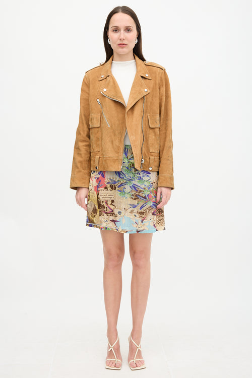 Golden Goose Suede Biker Jacket