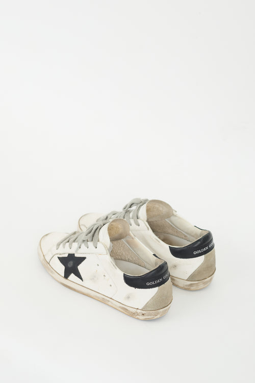 Golden Goose White & Black Superstar Sneaker