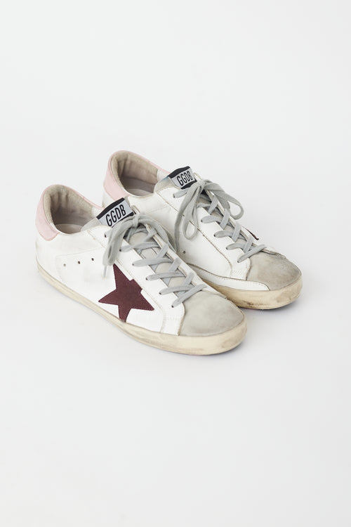 Golden Goose White & Multi Leather Superstar Sneaker