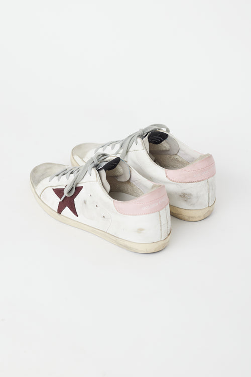 Golden Goose White & Multi Leather Superstar Sneaker