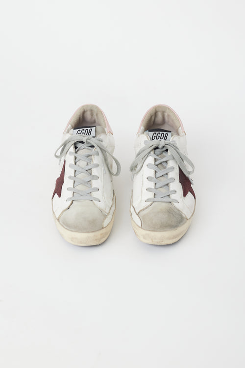 Golden Goose White & Multi Leather Superstar Sneaker