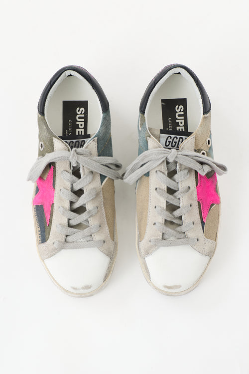 Golden Goose Camo Superstar Sneaker
